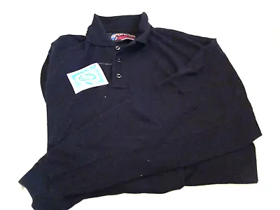 Nwt Perfection Eclipse Series Mens Long Sleeve Polo Shirts Mesh Navy Small • $15.29