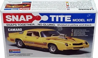 Monogram Snap Tite Camaro Z28 1:32 Scale Vintage 1979 Collectible New! MISB!! • $89.95