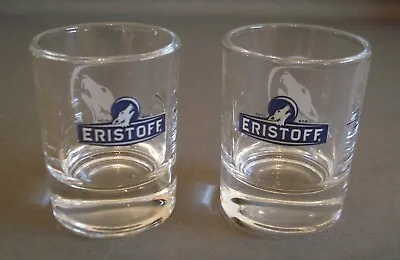 £4 • Buy 2 Eristoff Vodka Shot Glasses 2cl Pub Home Bar Stag Hen Party New Unused