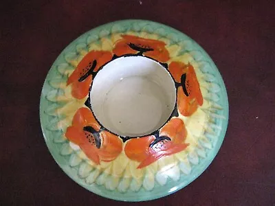 1930's MYOTT Art Deco Small Hand Painted Flat Posy Vase Dish • £14.99