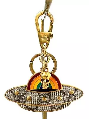 Auth Gucci Used Women Keychain Keyring Charms  Bag Charm Key Chain Ufo Skull Rai • $216.43