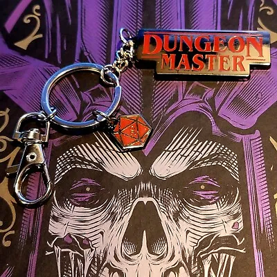 Dungeon Master Metal DnD Keychain | DnD Dice | Dungeons And Dragons | Metal Dice • $19.95