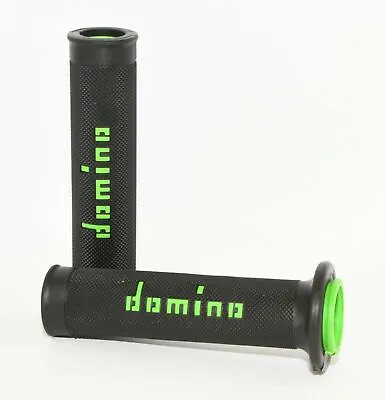 Kawasaki Z900 Domino Road Racing Grips Handlebar Grips Black + Green • £21.50