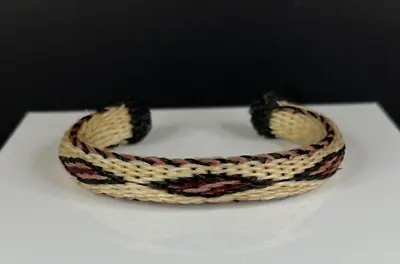 Vintage Hand Made Braided Native American Design Horse Hair Bracelet - 1693 • $39.99