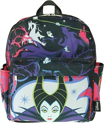 DISNEY Maleficent 12  Deluxe Oversize Print Daypack Backpack Bag • $20.96