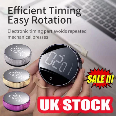 £8.36 • Buy Magnetic Digital Smart Timer - Rotation Countdown Timer UK