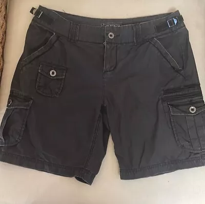 Da Nang Indochine Distressed Corton Cargo Shorts Blk M • $21.99