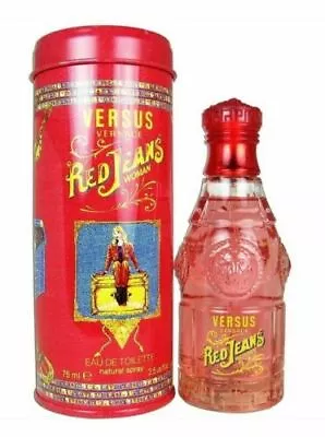 Red Jeans By Versus Versace 2.5 Oz Perfume For Women New In Box • $13.99