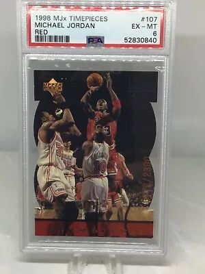 1998 Upper Deck MJx Timepieces Red #107 Michael Jordan PSA 6 (6 In All Grades) • $30