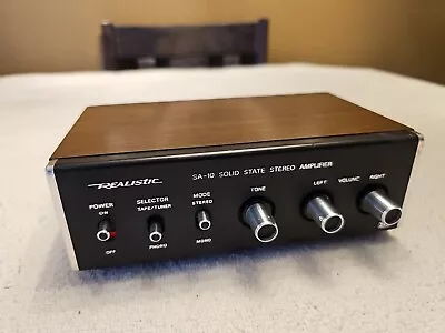 Realistic SA-10 Solid State Stereo Amplifier Model 31-1982B Amp Vintage • $29.99