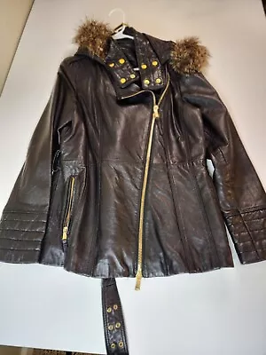 Moda International Leather Jacket Black Size Xl • $275