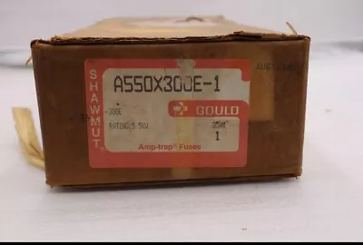 NEW Gould Shawmut A550X300E-1 300E Amp 5.5kV Amp-trap Fuse CS-3 300A NIB L-185 • $100