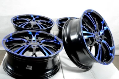 $564 • Buy 17 Wheels Rims Black Blue Honda Civic Accord Mini Cooper Toyota Corolla VW Jetta