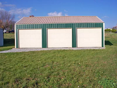 GALVANIZED STEEL INSULATED 3-CAR GARAGE - METAL BUILDING - Shop KIT  • $19871