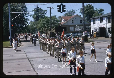 Orig 1958 SLIDE Military Servicemen Amoco Gas Middletown Township Parade NJ • $11.99