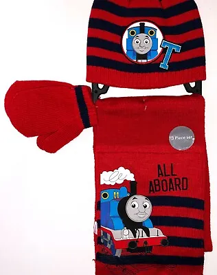 £17.94 • Buy Thomas  All Aboard  , Hat, Scarf And Mittens Set, 1-3 Years
