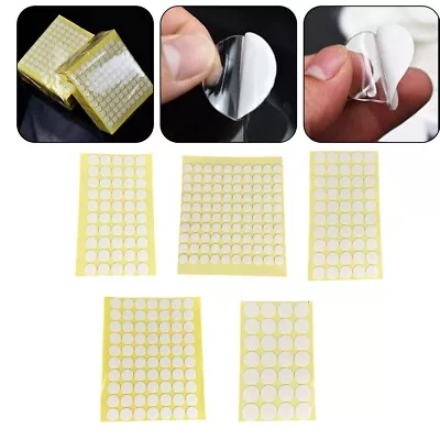 Pack Of 5 Clear Acrylic Nano Tape Traceless Round Adhesive Dots For Mounting • £16.96