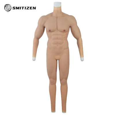 Smitizen Silicon Male Man Form Suit Fake Muscle Muscular Realistic Torso Cosplay • £489
