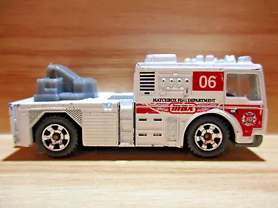Matchbox Fire Engine 2006 Firetruck 1:64 Scale Loose White Miniature Toy Car M • $5.65
