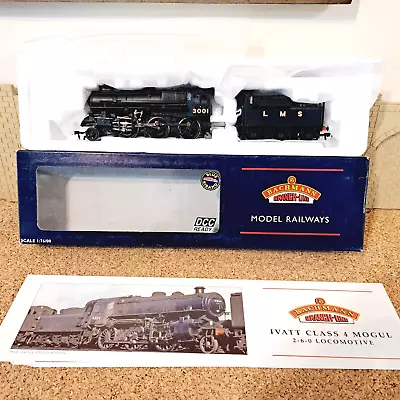 Bachmann Oo Gauge 32-575 Ivatt Class 4 Lms Black  3001  Double Chimney Dcc Ready • $172.68