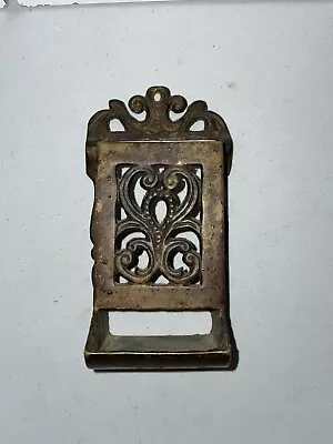 Vintage Bronze Match Box Holder • $15