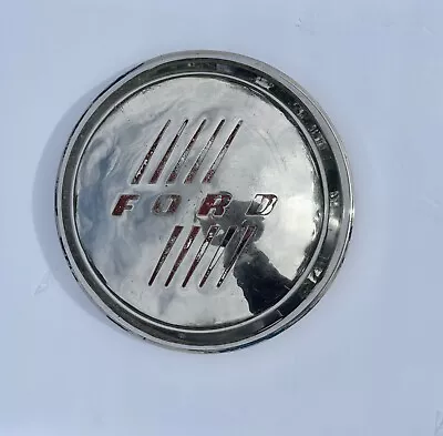 1946 Vintage Ford Hubcap Dog Dish Cap W/ Ford Script 8 1/8  LIP DIAMETER  • $35