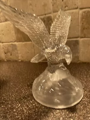 Cristal D’Arques Eagle W/Fish In Talons On Rock Clear 24% Lead Crystal • $27.99