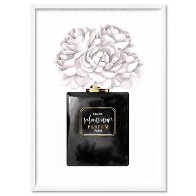 Perfume Parfum Bottle Wall Art. Fashion Art Print. Watercolour Florals | ALE-41 • $469.95
