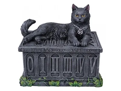 Fortune's Watcher Tarot Box Black Cat Pentagram Wiccan Great Looking. • £26.50
