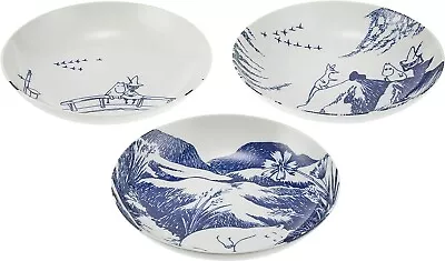 MOOMIN Tarina Pasta Plate 3 Pieces Set MM2700-139 Yamaka From Japan • $53.97