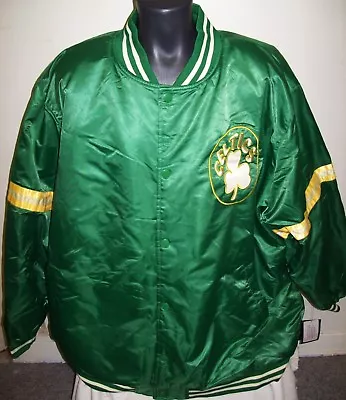 BOSTON CELTICS STARTER  LEGACY  Throwback Jacket Nylon GREEN  4X 5X • $119.99