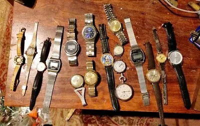 Lot Of Vintage Watches Bulova Tissot Quartz Timex • $20