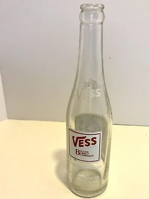 VTG Soda Pop Bottle Vess Billion Bubble Beverage 10 Oz Whistle Bottling Co. W VA • $11.99