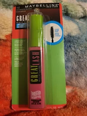 Maybelline Great Lash Waterproof Mascara 112 Brownish Black • $9.99