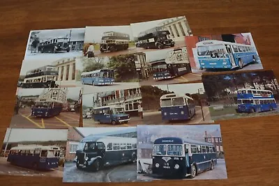 £5 • Buy Pontypridd Bus Photos X 13 Plus 1 Postcard Ref S431