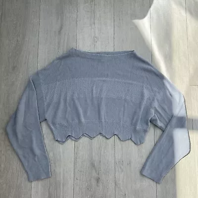 H&M Cropped Off The Shoulder Jumper Size 12 • £5