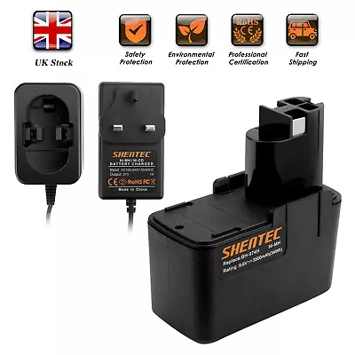 9.6V 3500mAh Ni-MH Battery/Charger For Bosch BAT001 BH-974H GSR GSB PSB 9.6VES-2 • £22.89