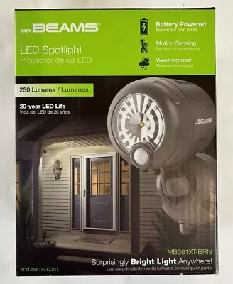 Mr Beams WireOutdoor 250 Lumen Battery Motion Activated Integrated LED Spotlight • $12.99