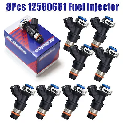 8Pcs Genuine 217-1621 Fuel Injector 12580681  For 2004-10 Chevy GMC /5.3/6.0/6.2 • $104.49