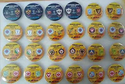£3.59 • Buy All 2019 - 2020 PLAY-OFF And GROUP STAGE EUROPA LEAGUE EL Eurocups Match Badges