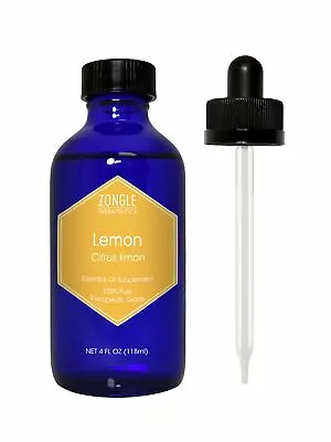 $19.95 • Buy Zongle Lemon Essential Oil, Italian, Safe To Ingest, Citrus Limon, 4 Oz