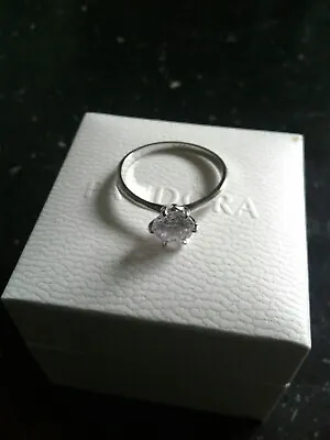 1.2 CaratCZ Engagement Ring 9/60/S Ina PANDORA BOX White Gold Plated On S925 • £20