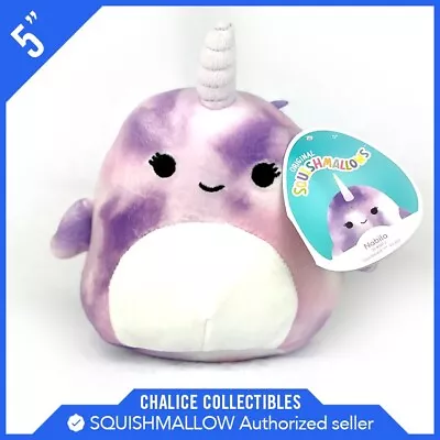 Squishmallows Kellytoy Plush Sealife Squad Nabila The Purple Narwhal 5  NWT • $9.99