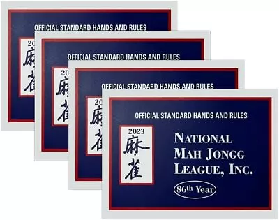 New Mahjong Cards 4Pcs Mah Jongg National Official Standard Rules Scorecard US • $13.53