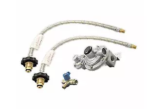 Lpg Regulator Kit Twin Stage 250mj Suit Caravan And Home Use (w/flex Handwheel) • $72.25