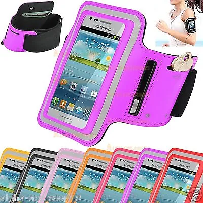 Sports Gym Running Jogging Armband Case Pouch For Mobile's Apple Samsung Galaxy • £1.98