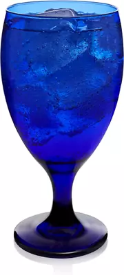 Libbey Premiere Cobalt Iced Tea Goblet Beverage Glasses Set Of 12 • $58.89