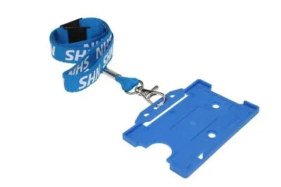 Genuine NHS Double Breakaway Lanyard Supplied With Double Sided ID Card Holder • £3.25