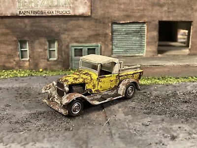 1929 Ford Model A Pickup Rusty Weathered Custom 1/64 Diecast Barn Find Truck • $29.95