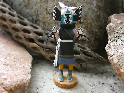 Small 2.5 Inches Crow Mother Vintage Kachina Doll Handcarved Native American K16 • $39.95